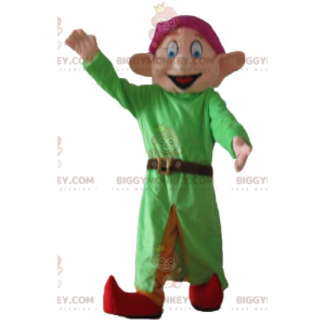 Snehvide Famous Dwarf Dopey Mascot Costume BIGGYMONKEY™ -