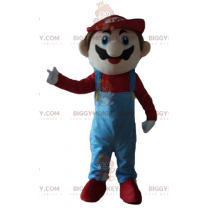 Fato de mascote do famoso personagem de videogame Mario