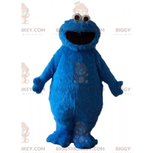 Blauw marionet harig monster Elmo BIGGYMONKEY™ mascottekostuum