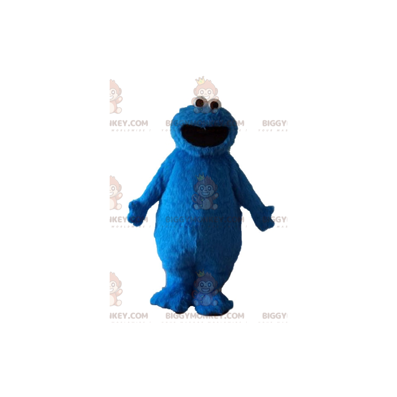 Costume mascotte Elmo mostro peloso burattino blu BIGGYMONKEY™