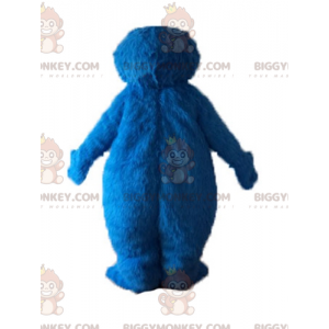 Blauw marionet harig monster Elmo BIGGYMONKEY™ mascottekostuum