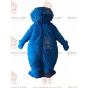 Blauw marionet harig monster Elmo BIGGYMONKEY™ mascottekostuum