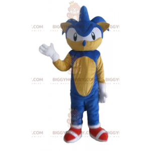 BIGGYMONKEY™ maskotkostume af Sonic the Famous Video Game Blue