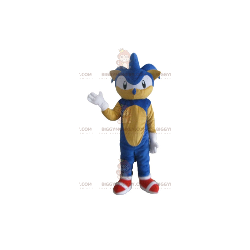 BIGGYMONKEY™ Mascottekostuum van Sonic the Famous Video Game BIGGYMONKEY™ Mascottekostuum van Sonic the Famous Video Game