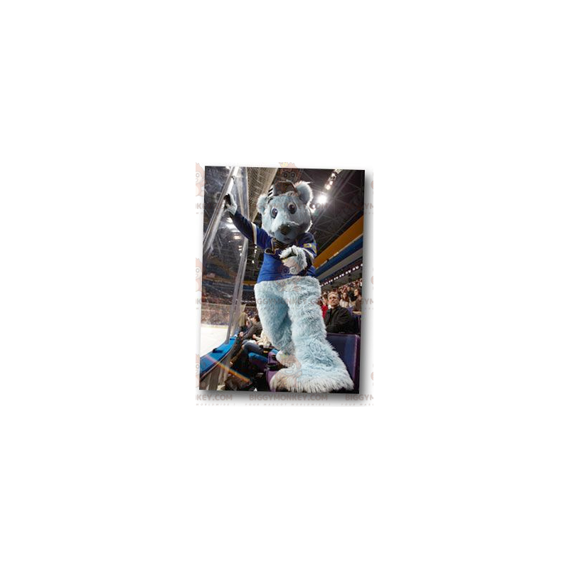 Todo el disfraz de mascota de oso gris peludo BIGGYMONKEY™ - Todo el disfraz de mascota de oso gris peludo BIGGYMONKEY™ -