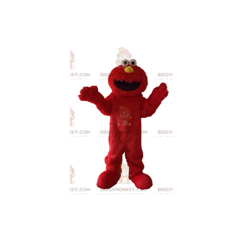 BIGGYMONKEY™ Mascot Costume of Elmo the Famous Sesame Street