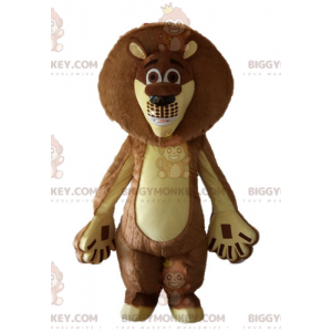 Costume de mascotte BIGGYMONKEY™ d'Alex lion du dessin animé