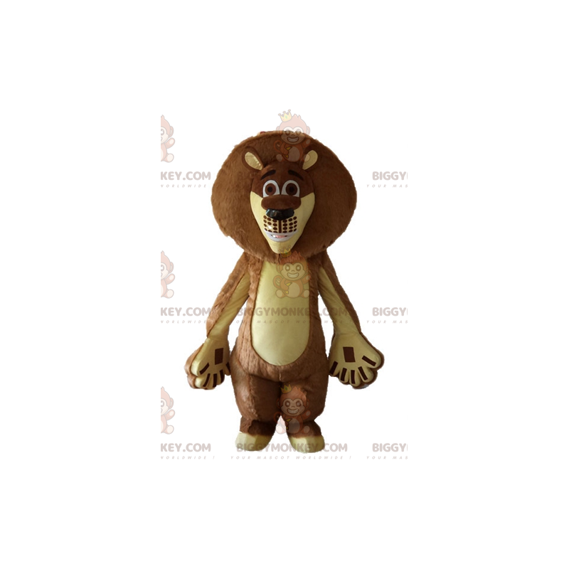 BIGGYMONKEY™ costume mascotte del famoso leone di Alex del BIGGYMONKEY™ costume mascotte del famoso leone di Alex del