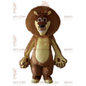 BIGGYMONKEY™ Maskottchenkostüm des berühmten Löwen Alex aus dem