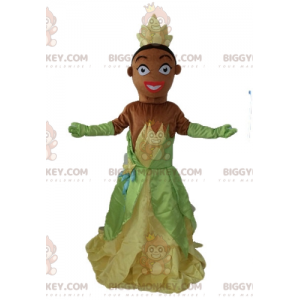 BIGGYMONKEY™ Prinsessa Tiana -maskottiasu The Prinsessa ja