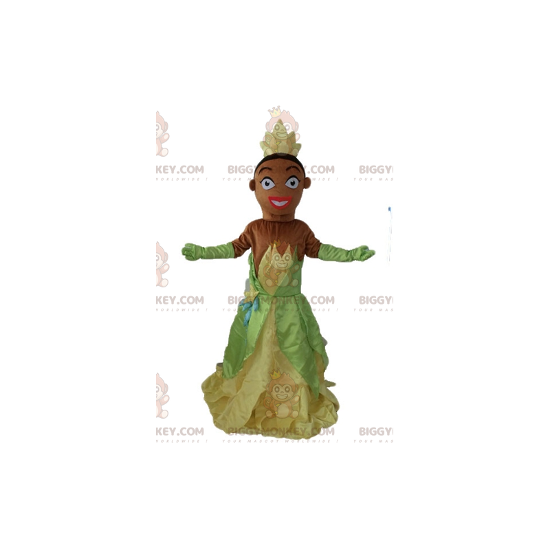 BIGGYMONKEY™ Prinsessan Tiana Maskotdräkt från The Princess and BIGGYMONKEY™ Prinsessan Tiana Maskotdräkt från The Princess and