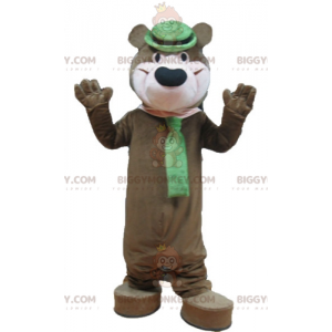 Yogi the Famous Cartoon Brown Bear BIGGYMONKEY™ Mascot Costume