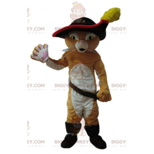 BIGGYMONKEY™-mascottekostuum van het beroemde personage Puss in