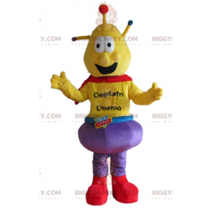 Disfraz de mascota Captain Cosmo Alien Yellow BIGGYMONKEY™ - Mascotas monstruo - BIGGYMONKEY_03660 - BiggyMonkey.com