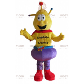 Disfraz de mascota Captain Cosmo Alien Yellow BIGGYMONKEY™ - Mascotas monstruo - BIGGYMONKEY_03660 - BiggyMonkey.com