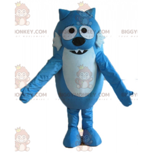 Two Tone Blue Dog Cat BIGGYMONKEY™ Mascot Costume –