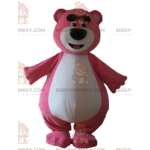 Big Funny Plump Pink and White Teddy BIGGYMONKEY™ Mascot