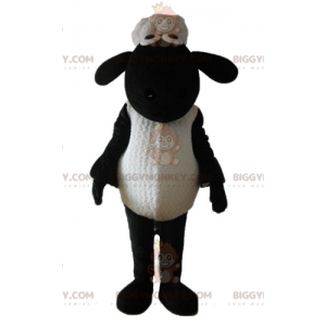 Shaun Famous Black and White Cartoon Sheep BIGGYMONKEY™ Mascot