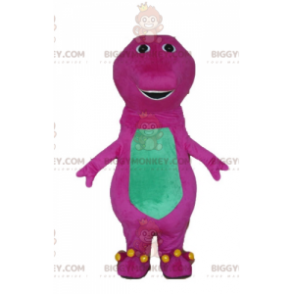  Costume da mascotte Big Giant Pink e Green Dinosaur BIGGYMONKEY™ - Mascotte di dinosauri - BIGGYMONKEY_03667 - BiggyMonkey.com