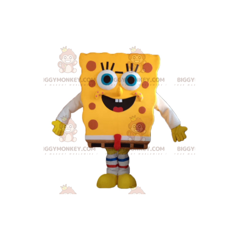 Cartoon Yellow Character Spongebob BIGGYMONKEY™ Mascot Costume