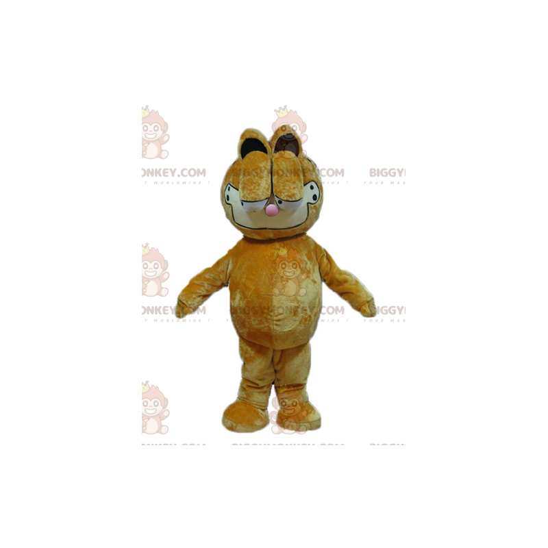 Traje de mascote BIGGYMONKEY™ gato amarelo e Cortar L (175-180CM)