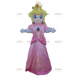 Prinzessin Peach Maskottchen-Kostüm der berühmten Mario-Figur