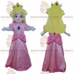 Prinsesse Peach Berømte Mario-karakter BIGGYMONKEY™ maskotkostyme - Maskotter kjente mennesker - BiggyMonkey.com