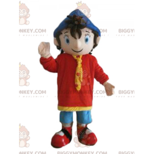 Noddy berömd seriefigur BIGGYMONKEY™ maskotdräkt - BiggyMonkey