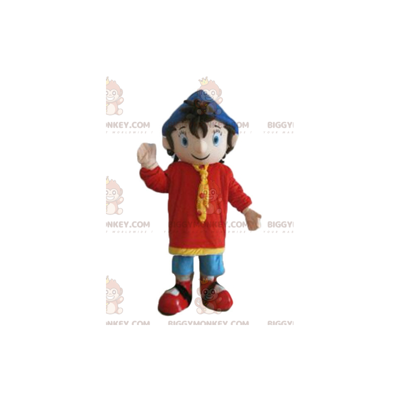 Traje de mascote do famoso personagem de desenho animado Noddy Traje de mascote do famoso personagem de desenho animado Noddy