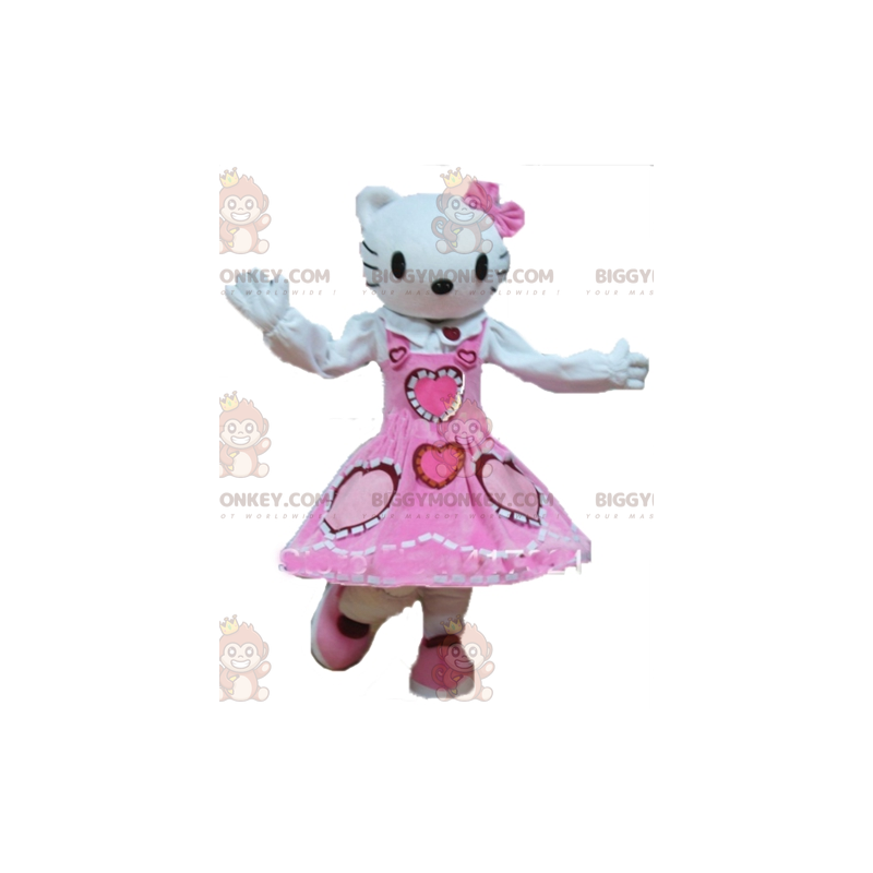 Costume de mascotte BIGGYMONKEY™ Hello Kitty le chat blanc de Costume de mascotte BIGGYMONKEY™ Hello Kitty le chat blanc de