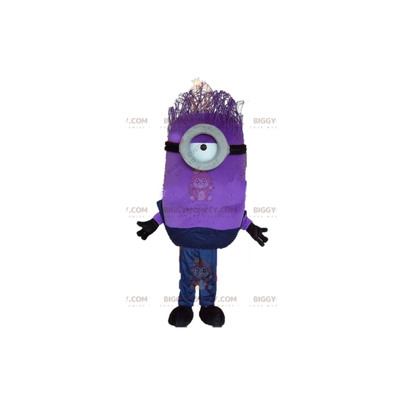 BIGGYMONKEY™ Costume da mascotte Minion viola Personaggio di