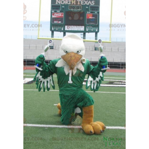 Orange and Green White Eagle BIGGYMONKEY™ Mascot Costume -