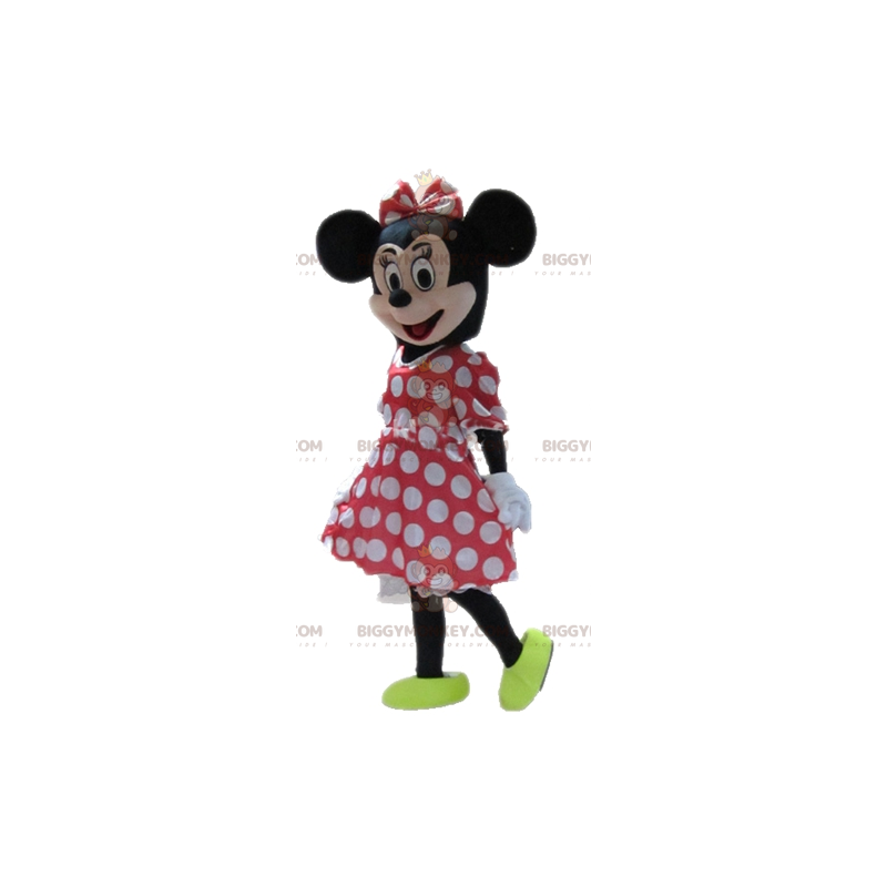 Fantasia de mascote da Disney Famosa Minnie Mouse BIGGYMONKEY™ Fantasia de mascote da Disney Famosa Minnie Mouse BIGGYMONKEY™