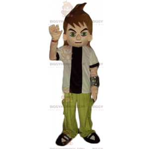 BIGGYMONKEY™ Groene outfit voor tienerjongens, mascottekostuum