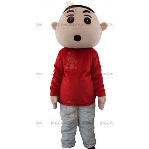 Costume de mascotte BIGGYMONKEY™ de garçon de jeune en tenue