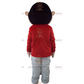 Kostým maskota Youth Boy BIGGYMONKEY™ v červeno-šedém oblečení - Chlapci a dívky maskoti - BIGGYMONKEY_03687 - BiggyMonkey.com