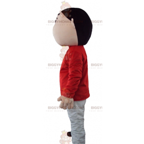 Kostým maskota Youth Boy BIGGYMONKEY™ v červeno-šedém oblečení - Chlapci a dívky maskoti - BIGGYMONKEY_03687 - BiggyMonkey.com