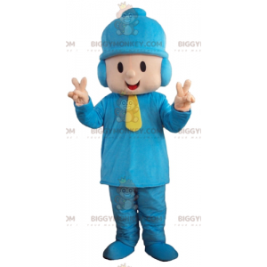Kostým maskota pro chlapce BIGGYMONKEY™ v modrém outfitu s