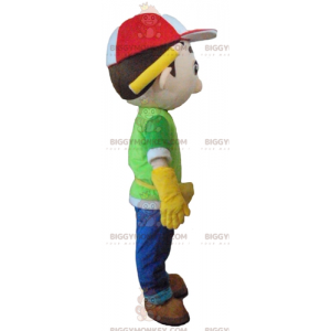Bouwmanager-arbeider BIGGYMONKEY™-mascottekostuum -