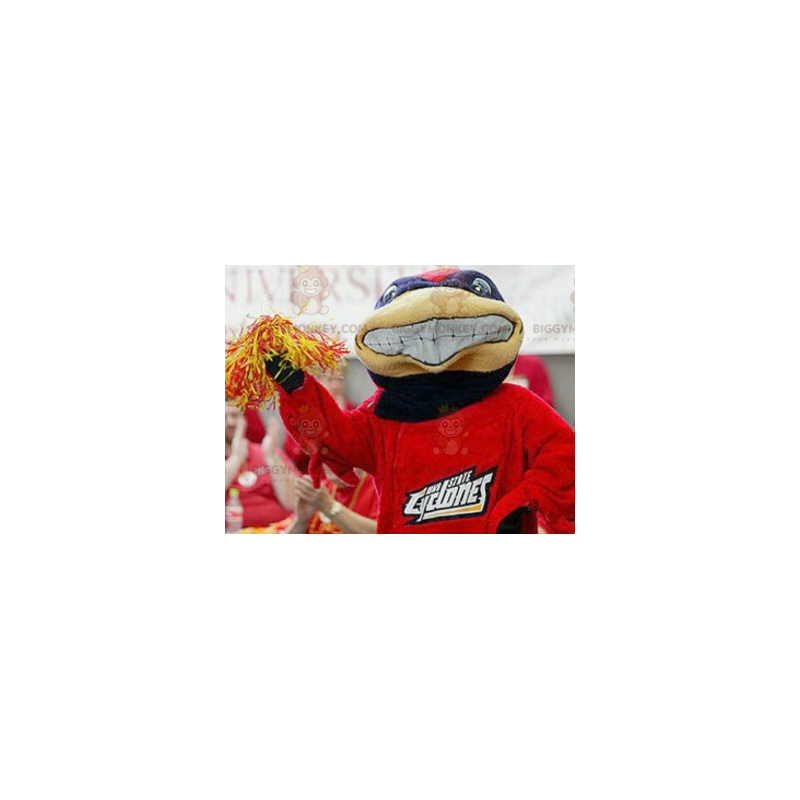 Costume mascotte BIGGYMONKEY™ tartaruga blu e rossa - Costume mascotte BIGGYMONKEY™ tartaruga blu e rossa -
