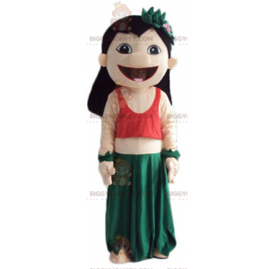 Traje de mascote Lilo Tahitian Famoso Lilo e Stitch