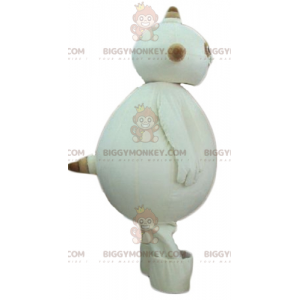 Rolig fyllig beige Alien BIGGYMONKEY™ maskotdräkt - Monster maskot - BIGGYMONKEY_03699 - BiggyMonkey.com