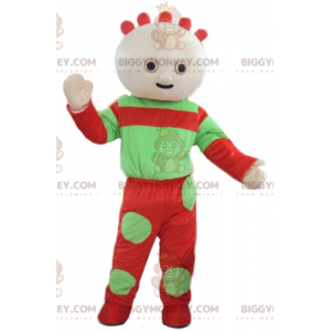 Πράσινη και κόκκινη στολή μασκότ BIGGYMONKEY™ Baby Doll - Μη ταξινομημένες μασκότ - BIGGYMONKEY_03700 - BiggyMonkey.com