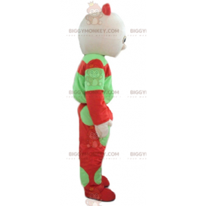 Disfraz de mascota Baby Doll verde y rojo BIGGYMONKEY™ - Mascotas sin clasificar - BIGGYMONKEY_03700 - BiggyMonkey.com