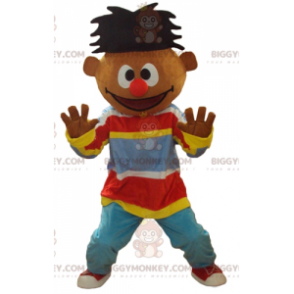Ernest Famous Sesamstraat Puppet BIGGYMONKEY™ Mascottekostuum - Mascottes beroemde mensen - BIGGYMONKEY_03704 - BiggyMonkey.com