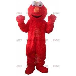 Traje de mascote BIGGYMONKEY™ de Elmo, o famoso boneco vermelho