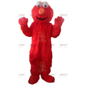 Kostium maskotki BIGGYMONKEY™ Elmo, słynnej czerwonej marionetki z Ulicy Sezamkowej - Znani ludzie maskotki - BiggyMonkey.com