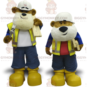 2 BIGGYMONKEY™s Bastelbären-Maskottchen - Biggymonkey.com