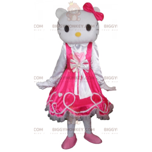 Costume de mascotte BIGGYMONKEY™ Hello Kitty chat blanc de