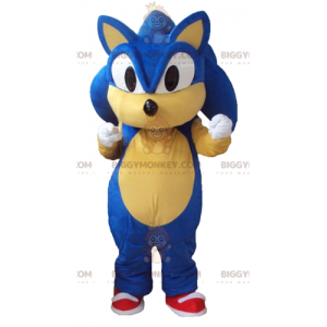 BIGGYMONKEY™ Maskottchenkostüm von Sonic the Famous Videospiel